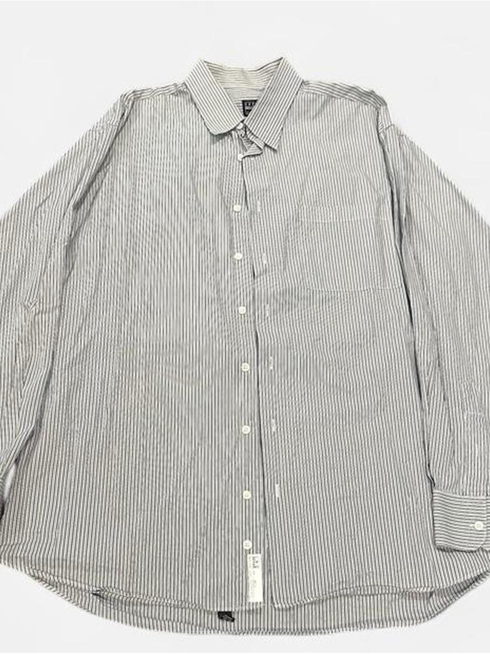 Ike Behar 100% Cotton Men's Striped Button-Down Dress Shirt 16.5/36 L